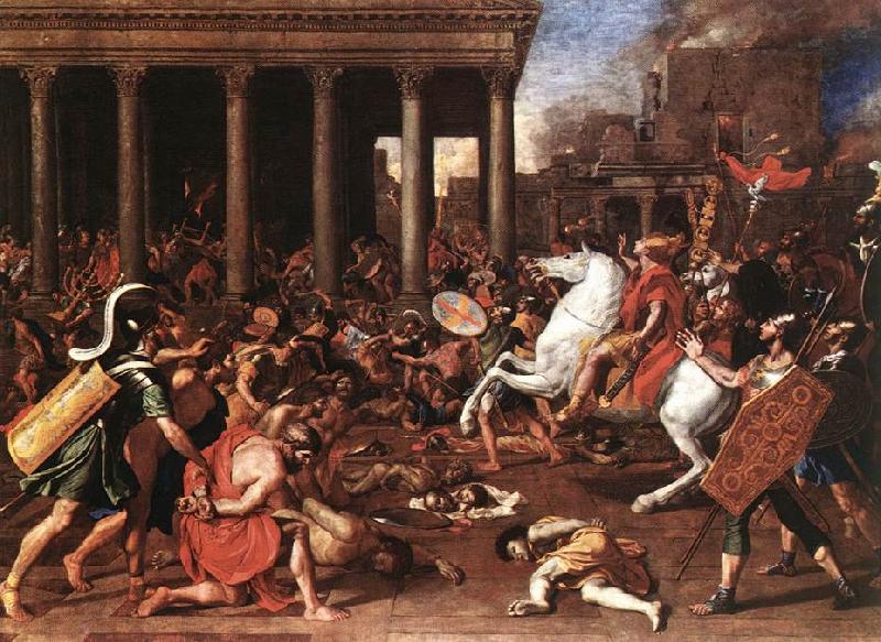 POUSSIN, Nicolas The Destruction of the Temple at Jerusalem afg Sweden oil painting art